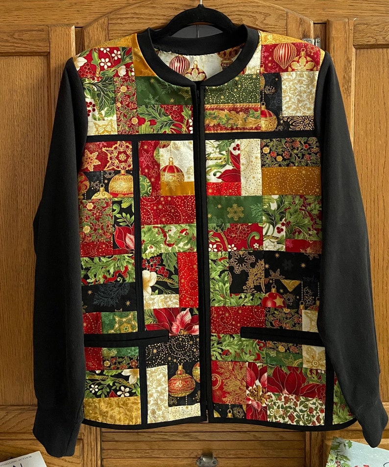 The Charm Pack Quilted Sweatshirt Jacket Pattern Etsy