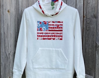 Old Glory Flag Applique Digital Pattern