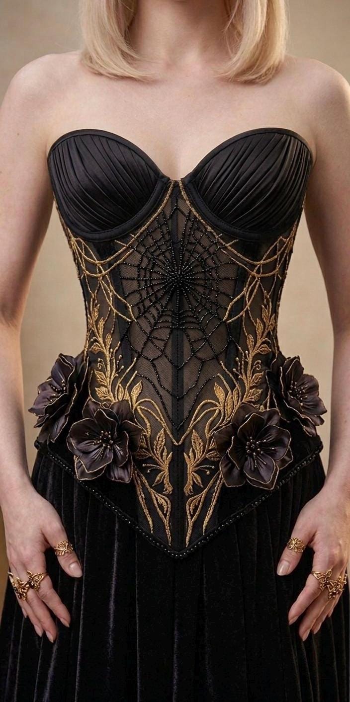 Gothic Wedding Dress Black and Gold - Etsy Gothic Wedding Dress Black and Gold - Etsy