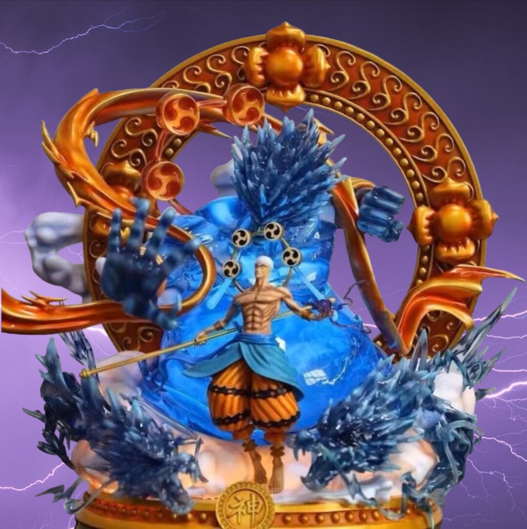 Enel Action Figure One Piece Anime Figure Standing Model Etsy