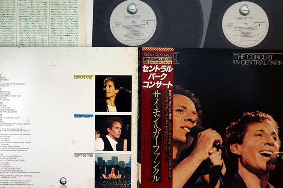 Simon & Garfunkel Concert in Central Park Japanese Vintage Vinyl 