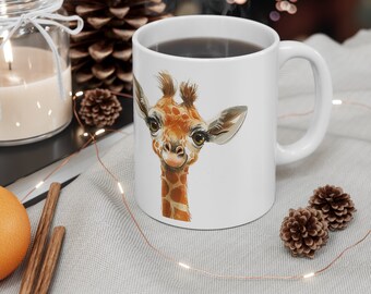 Cute Giraffe mug, Giraffe mug,  Baby Giraffe, Gift mug, Baby shower gift, Baby Shower, Mother's day gift, Father's Day Gift, Birthday Gift