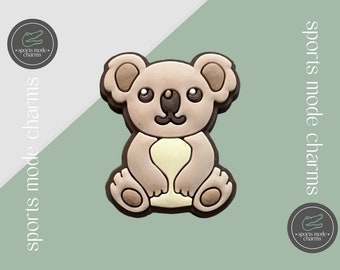 Croc Charm Pin Badge Cute Charms - Koala Australia Animals - Kids Rubber Custom SportsModeCharms,