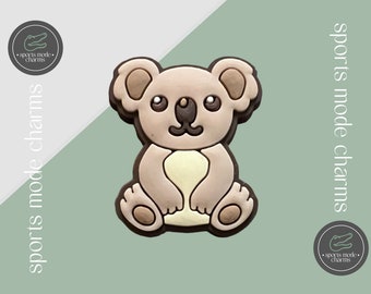 Insigne à breloque croco, breloques mignonnes - Animaux koala d'Australie - Caoutchouc pour enfants Personnalisé SportsModeCharms,