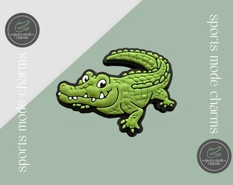 Croc Charm Pin Badge Cute Charms - Crocodile Australia Animals - Kids Rubber Custom SportsModeCharms,