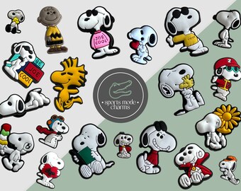 Insigne à breloque croco, breloques mignonnes - personnages chien oiseaux - caoutchouc pour enfants personnalisés SportsModeCharms