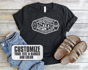 Custom Lake T-Shirt, Family Reunion Shirts, Camping Trip Shirt, Fishing T-shirt, Cabin T-shirt, Family Camping T-shirt, Road Trip Tshirt