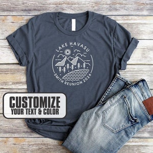 Custom Lake T-Shirt, Family Reunion Shirts, Camping Trip Shirt, Fishing T-shirt, Cabin T-shirt, Family Camping T-shirt, Road Trip Tshirt