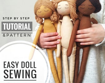 Easy Doll sewing Pattern - DIY your own Doll - Tutorial