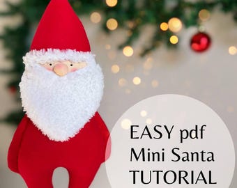 Santa Doll Sewing Pattern – Scandinavian Gnome – DIY pixisanta Tutorial