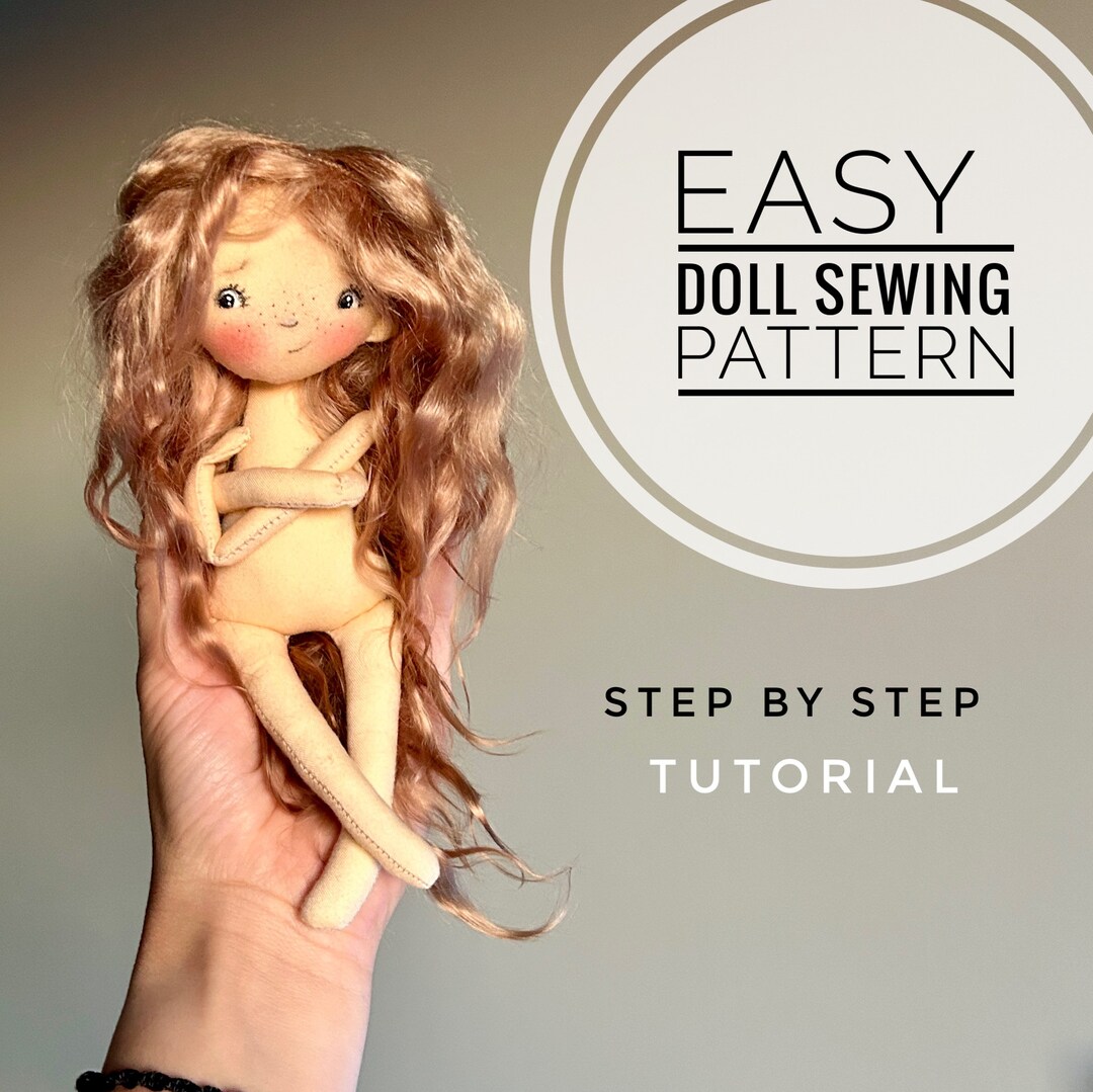 Easy Mini Doll Sewing Pattern - Step by Step PDF Tutorial - Etsy Canada