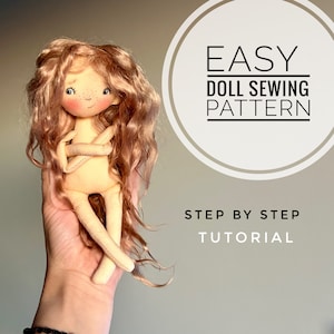 Easy mini doll sewing Pattern - Step by Step PDF Tutorial