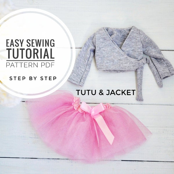 Easy DIY ballet costume, Cloth for Doll, Sewing pattern