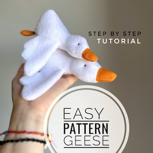 Easy Goose toy Pattern - Geese pdf for Beginners