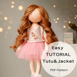 Easy DIY ballet outfit, tutu for Doll Sewing pattern