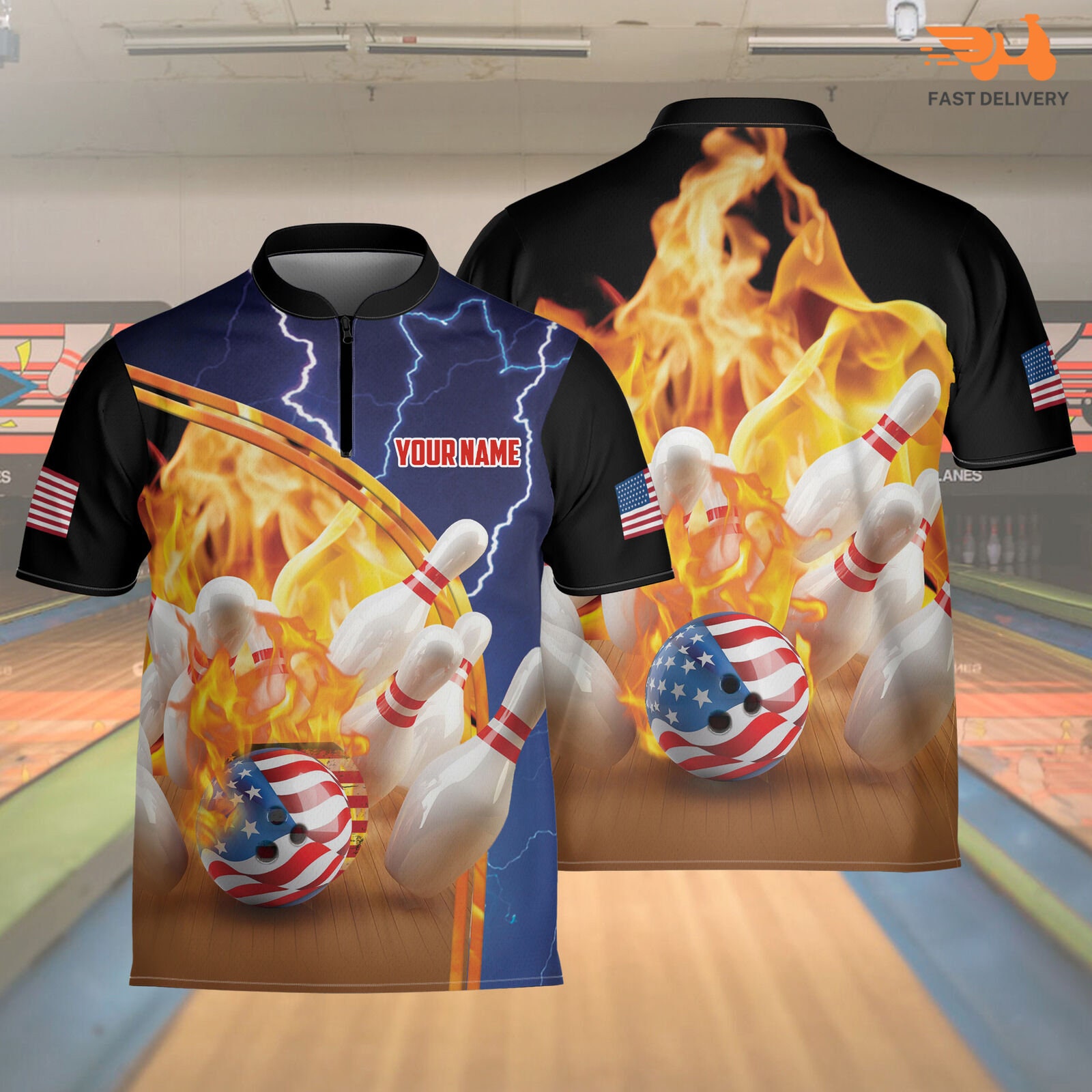 Bowling Shirts, Lightning Jersey
