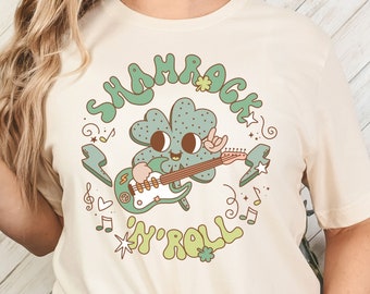 Cute Shamrock St. Patrick's Day Shirt, Retro Irish Shirt, Cute Luck Shirt, Shammrock Shirt, St Patricks Day Shirt for her, Lucky Irish shirt