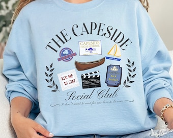 Capeside Social Club Sweatshirt, Dawson Sweatshirt, Nostalgic TV shows, Gift for TV fan, 2000s TV Shows, Creek Sweatshirt