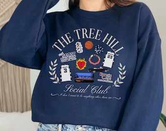 Tree Hill Social Club Sweatshirt, Gilmore Sweatshirt, Nostalgic TV shows, Gift for TV fan, 2000sTv Shows, Tree Hill Ravens Sweatshirt