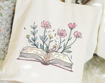 Book Lovers Tote Bag, Bookstore Tote, Bookish Bag, Unique Bookish Gift, Book Lover Gifts, Bookish Merch, Readers Tote Bag, Bookish Tote Bag
