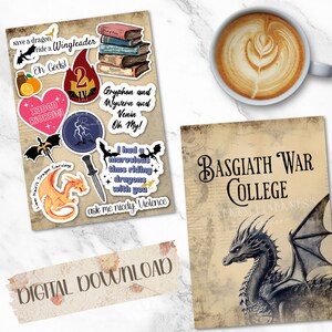 Dragon Riders Kindle Insert for Clear Case, Printable Kindle Paperwhite Card, Kindle Accessories, Kindle Case Insert, Kindle Stickers