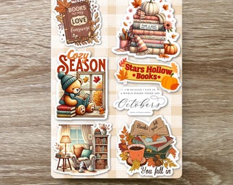 Kindle Insert for Clear Case, Printable Kindle Paperwhite Card, Kindle Accessories, Autumn Stickers, Kindle Case Insert, Fall Kindle Insert