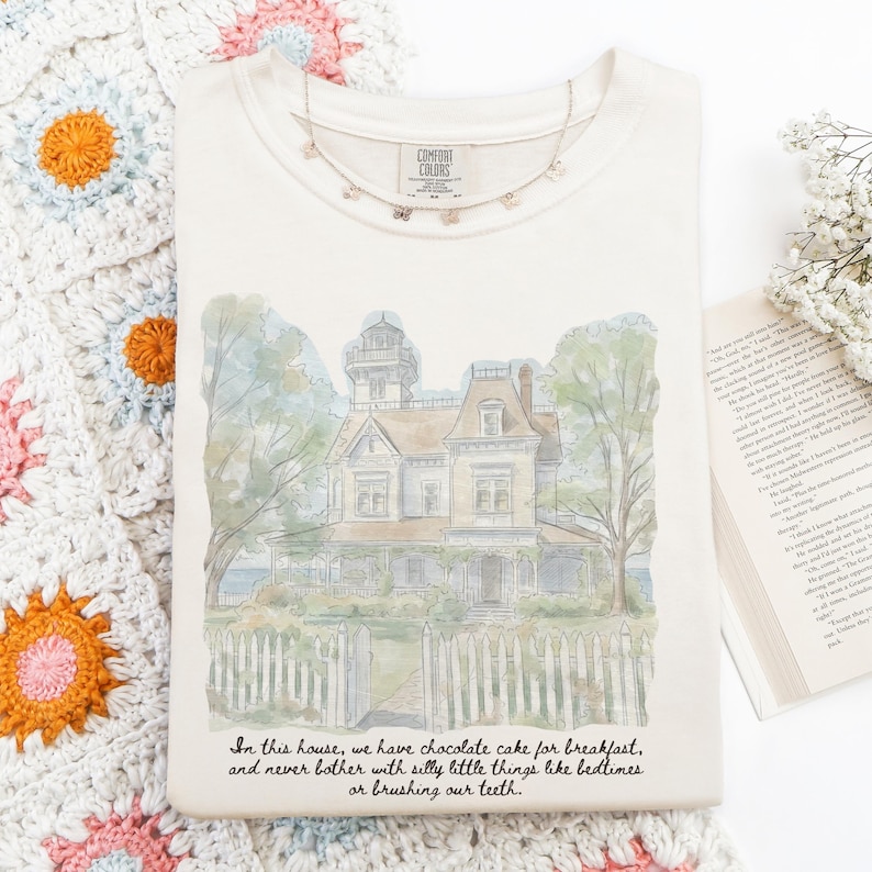 Practical Magic Watercolor Collage Shirt, 90s Witch Movie Comfort Colors Tee image 1