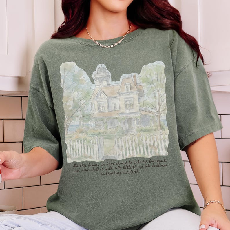 Practical Magic Watercolor Collage Shirt, 90s Witch Movie Comfort Colors Tee Moss