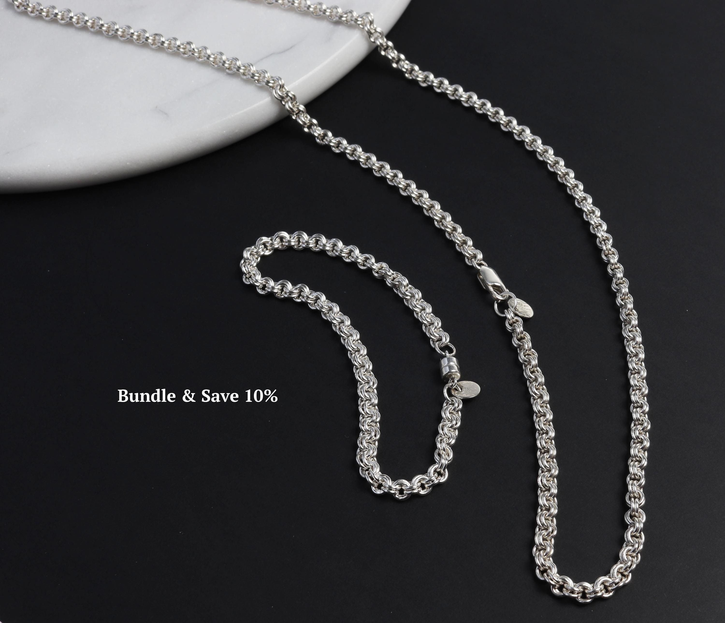 Silver Chain Necklace – Argentium® 940 Double Link Cable