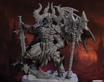 Moloch - Azote del Infierno / Legiones Infernales / Demonio / Humanoide / Resina de 28-32 mm / Juego de rol de mesa / D&D / Diseño de Artisan Guild