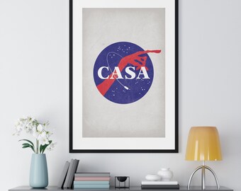 NASA Logo Framed E.T. the Extra-Terrestrial Parody poster - Print.