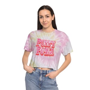 Feminist Tie-Dye Crop Shirt.