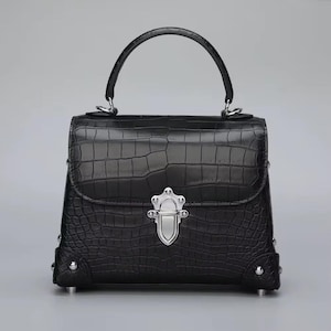 100% echte Krokodilledertasche für Frauen. nicht geprägt!!! nicht muster!!! Dies wird aus ethisch gewonnenem Krokodilleder hergestellt