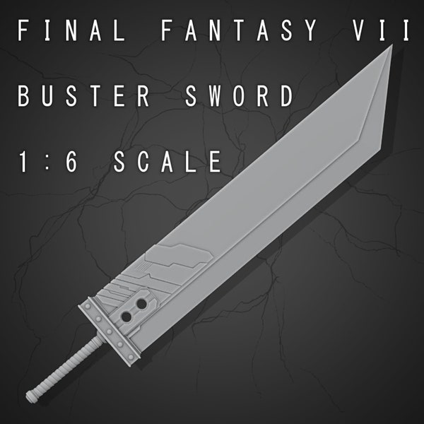 GAMETOYS 1/6 Buster Sword 3D Model Replica STL