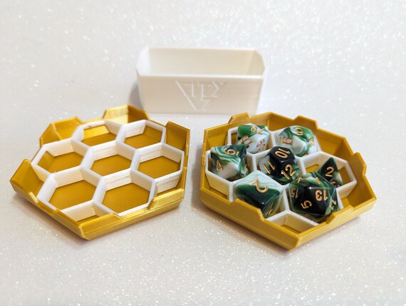 DND Dice Set with 3D Printed Case – Biodegradable PLA Filament