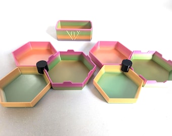 Pocket Trays - stackable token counter board game accessory pot (City 17)