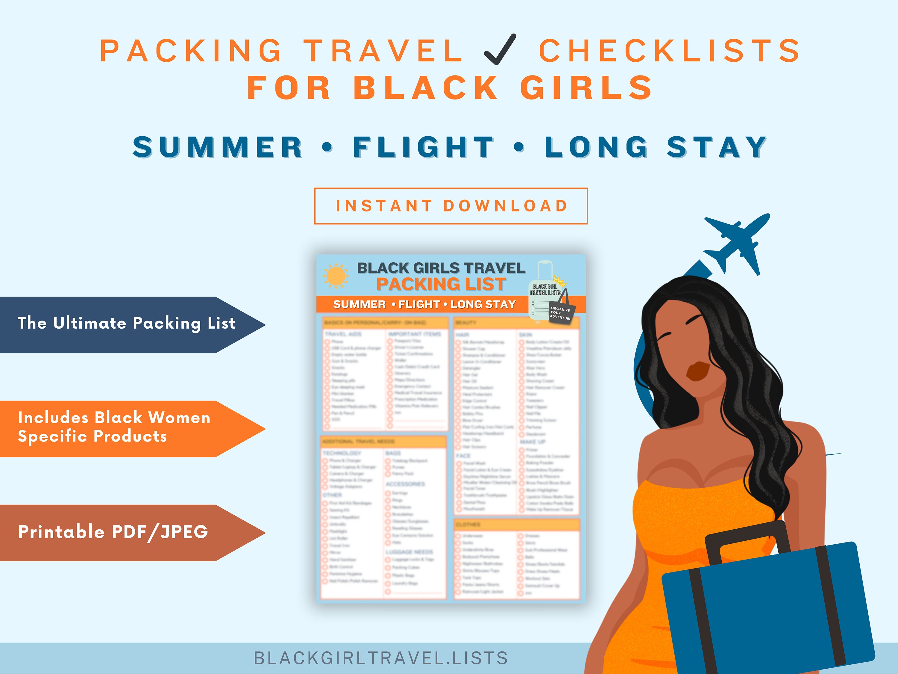 Clothes Women's Travel Packing Checklist Woman Carry On Bag