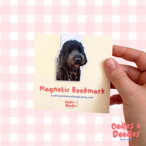 Custom Pet Photo Magnetic Bookmark: Personalised Gift for Animal Lovers