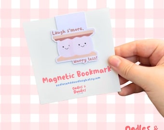 S'mores Magnetic Bookmark - Pink Reading Accessory