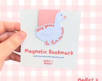 Marcapáginas magnético de Silly Goose - Regalo para lectores