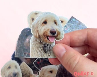 Custom Pet Vinyl Sticker: Personalized Dog, Cat Photo Gift