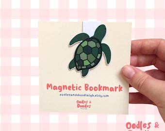Turtle Magnetic Bookmark | Gift for Reader