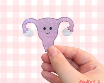 Pegatina de vinilo Cuterus: Partería divertida, regalo para ginecología