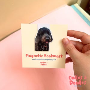Custom Pet Magnetic Bookmark | Personalised Photo Gift for Dog, Cat & Animal Lovers | Gift for Pet Lover | Small Personalised Gift