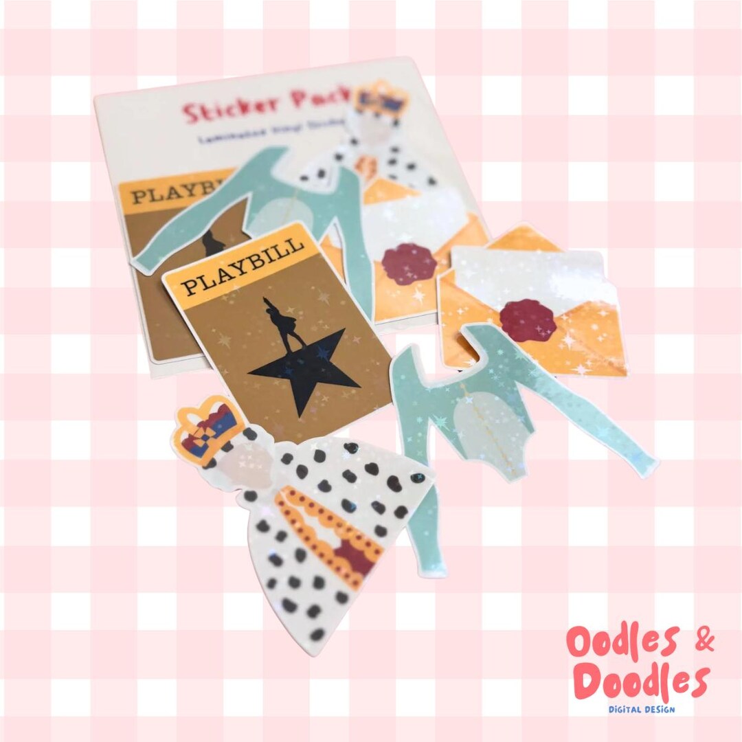 Hamilton Invaders Sticker Set Hamilton Holographic Sticker Pack: Waterproof Musical Theatre Gift - Etsy
