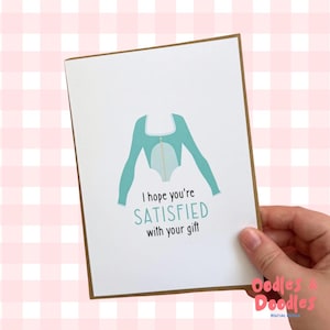 Hamilton Inspired Greeting Card: 'I Hope You're Satisfied with your gift"