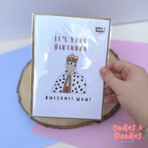 Hamilton Inspired Birthday Card |  Card for Him | Card for Her | Musical Lover | It's Your Birthday. Awesome! Wow!| Greeting Card | Birthday