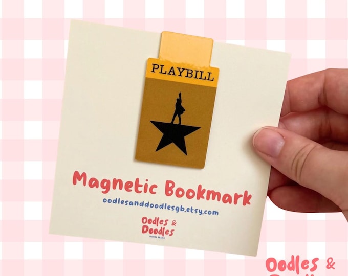 Hamilton Inspired Magnetic Bookmark: Musical Theatre Gift