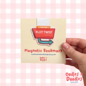 Plot Twist Ahead Magnetic Bookmark: Fun Reader Gift