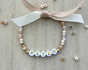 Memorial Name Bracelet Tribute to Loved One Bereavement Gift For Family Loss Grief Gift Remembrance Bracelet Sympathy Personalized Name Gift